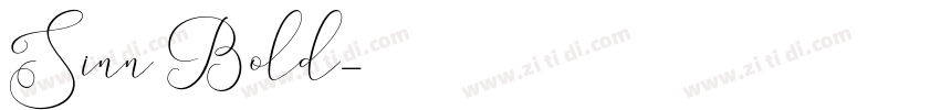Sinn Bold字体转换